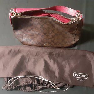Coach Signature Hobo Handbag